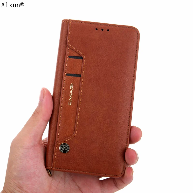 Чехол Alxun для Samsung Galaxy Note 10 Plus кожаный флип кошелек с держателем карт чехол Note10