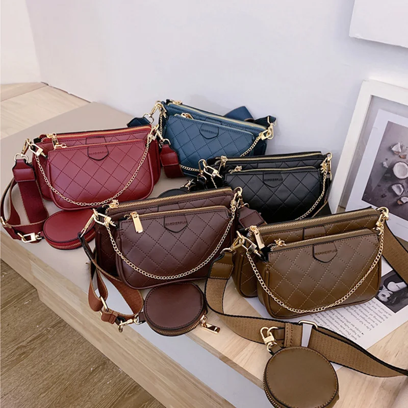 

3 pcs set Famous Designer Brand women bags Leather Handbags 2019 Luxury Ladies Hand Bags Purse Fashion Shoulder Bags Bolsa Sac