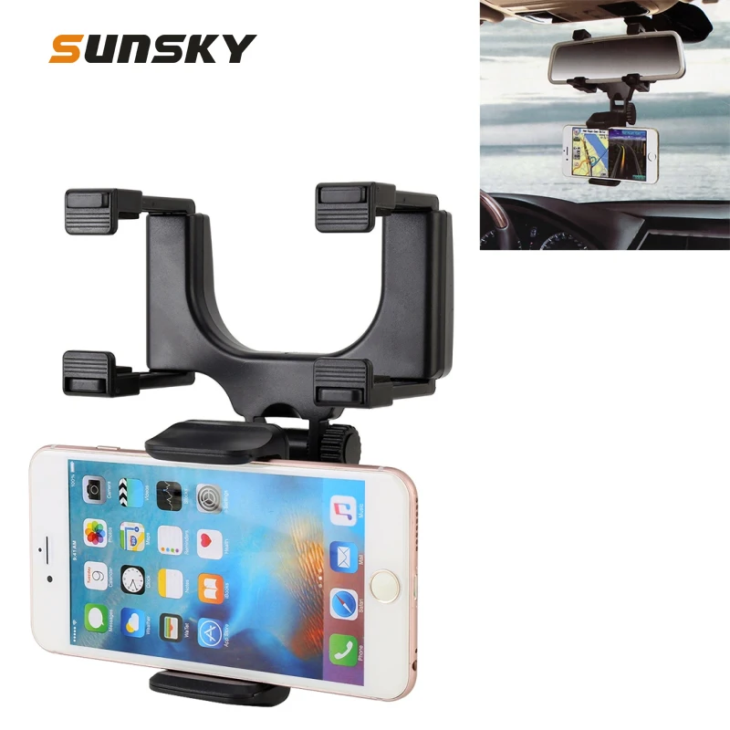 Car Rearview Mirror Bracket 360 Degree Adjustable Auto Rear View Mirror