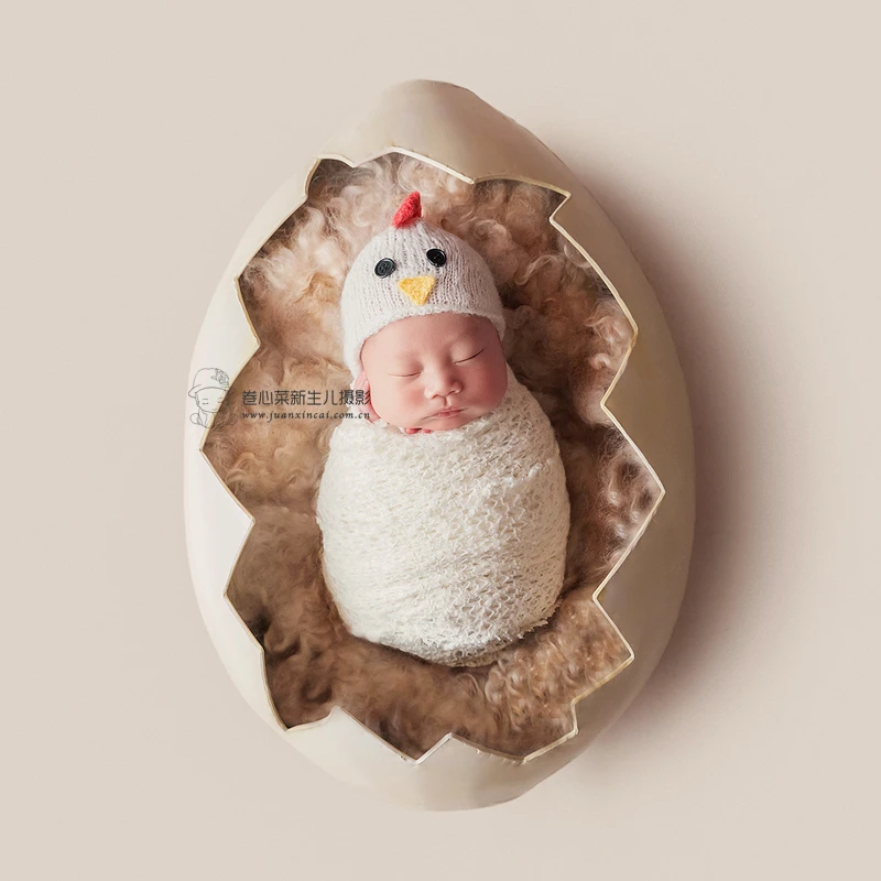 newborn photography accessories props photo Creative Theme full moon  iron eggshell Toddler Studio Shooting Photo Props