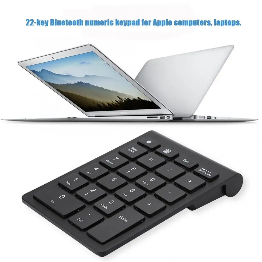 Bluetooth цифровая клавиатура черная 22 клавиши мини Numpad Беспроводная Bluetooth цифровая клавиатура для ПК клавиатура беспроводная