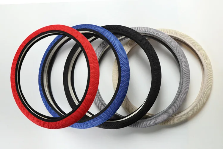 Manufacturers Wholesale Summer Viscose Steering Wheel Cover Car Grip Cover Elasticity Steering Wheel Cover Sandwich Grip Cover