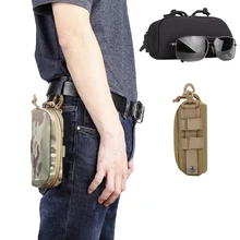 1000D Molle Водонепроницаемая тактическая сумка для солнцезащитных очков мини-чехол для наружного камуфляжа охотничьи страйкбольные армейские очки сумка аксессуары