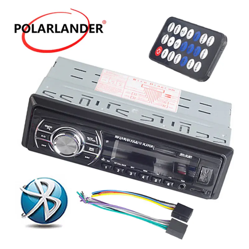 1 Din Автомобильный MP3-плеер автомобильный стерео Bluetooth радиоприемник с поддержкой