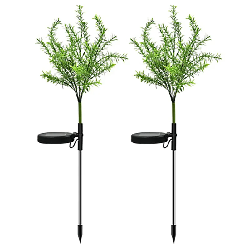 

Solar light simulation small tree 15LED color Christmas decoration to insert night lighting lawn light