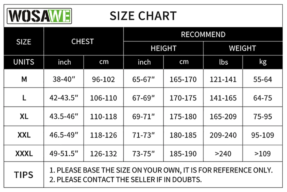 WOSAWE Full Reflective Men Women's Cycling Jackets Waterproof Windproof MTB Bike Windbreaker for Night Riding Autumn Long Jersey