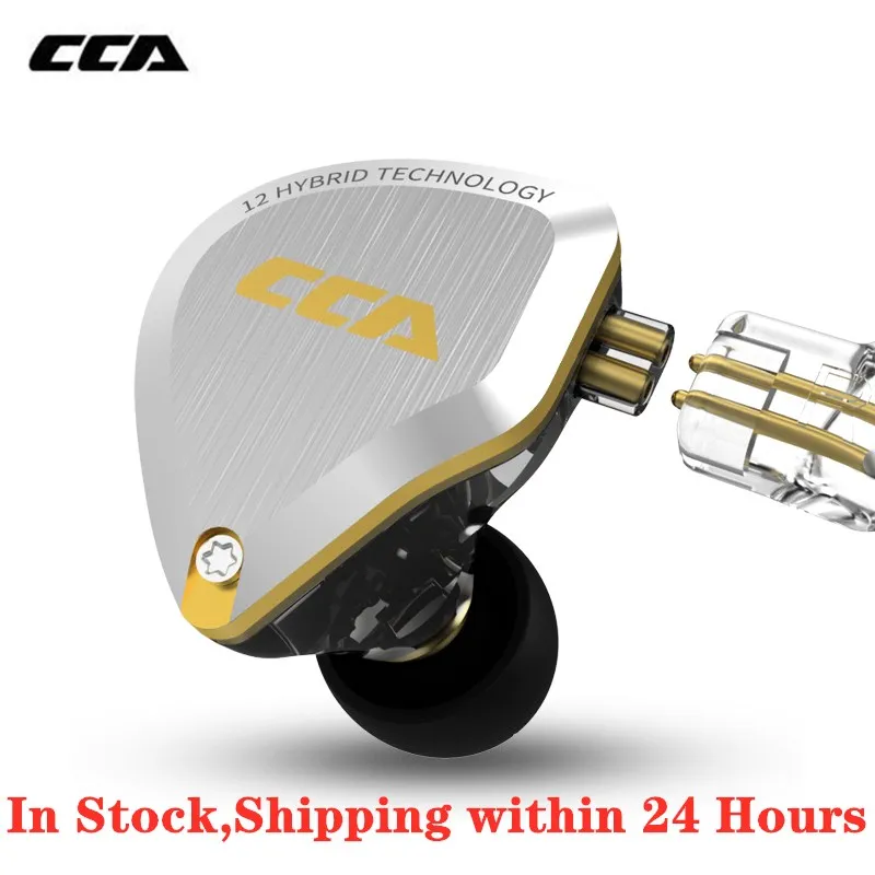Новинка CCA C12 5BA + 1DD гибридные Внутриканальные наушники Hifi Dj монитор для бега