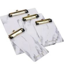 A4/A5/A6/размер Билла пластиковый буфер обмена мраморный узор папка для файлов металлический зажим вертикальный зажим доска бумага Блокнот для медсестер дети