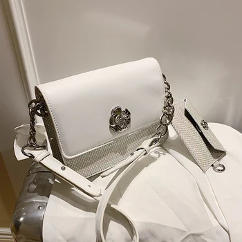 

Luxury brand Square Crossbody bag 2020 New High-quality PU Leather Women's Designer Handbag Chain Shoulder Messenger Bag Purses