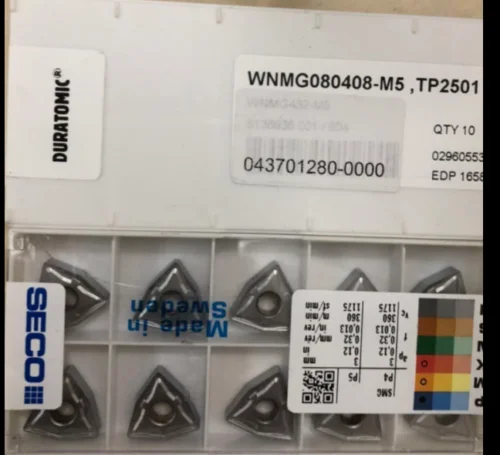 10 шт. карбидные вставки WNMG 080408-M5 TP2501