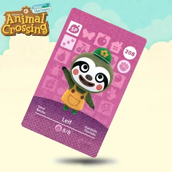 

208 Leif Animal Crossing Card Amiibo Cards Work for Switch NS 3DS Games