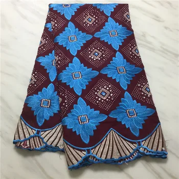 

2019 Latest French African Lace Fabric High Quality Tulle Cotton Lace Fabric For Dress Swiss Voile Lace In Switzerland FP-1028