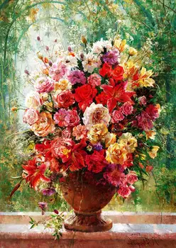 

Flower still life Handmade Needlework For Embroidery kits DIY Cross Stitch Kits Crafts 14CT Unprinted Home Decor wall Arts