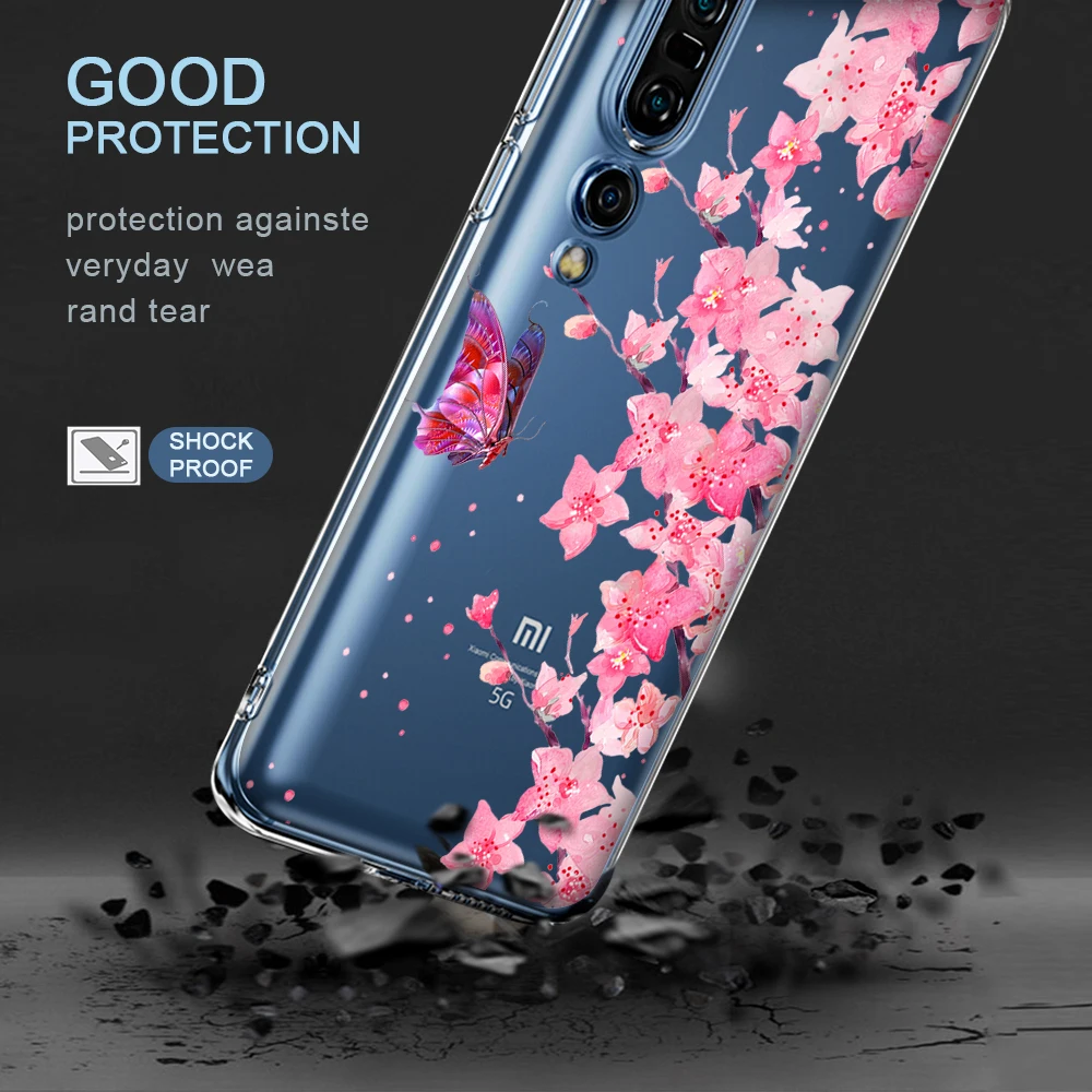 Flower Leaf Funda Case For Xiaomi Redmi Note 10 10S 9 9S 9T 8 8T 9C 7 K40 K30 K30S Poco X3 F3 C3 M3 F2 M2 Pro Max NFC Silicone