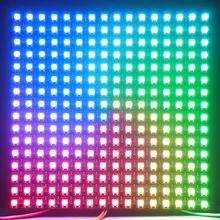 Светодиодный гибкий WS2812B пиксельный экран программа эффект на эксклюзивное программное обеспечение DC5V светодиодный полноцветный дисплей 16 пикселей* 16 пикселей 16 см* 16 см