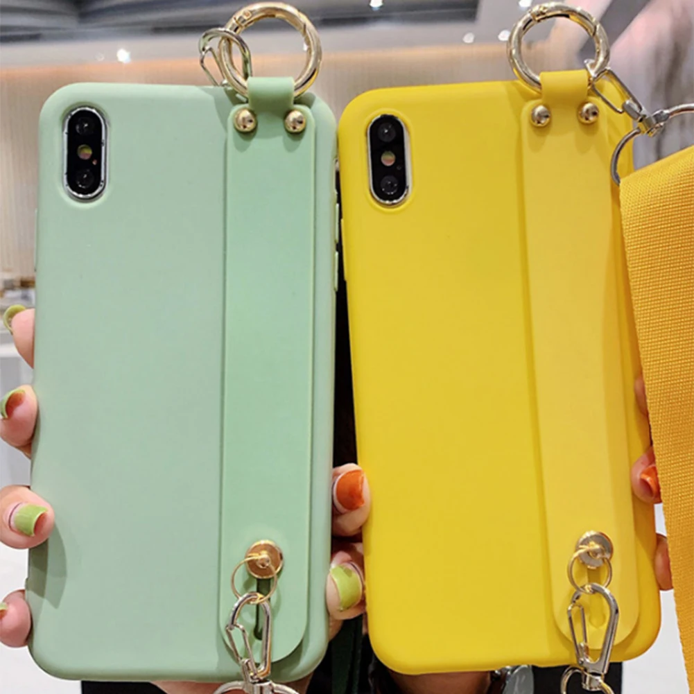 Чехол с ремешком на запястье для samsung Galaxy Note 10 Plus 5G, чехол с ремешком через плечо для iPhone 11 Pro Max X XS XR, противоударный чехол