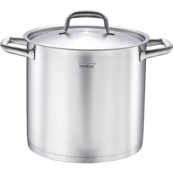 

General induction kitchen soup pot 304 cube double ear stainless steel lid pot