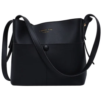 

Simple Women's Bag 2019 Popular New Wave Korean Messenger Bag Simple Fashion Bucket Bag loui vuiton