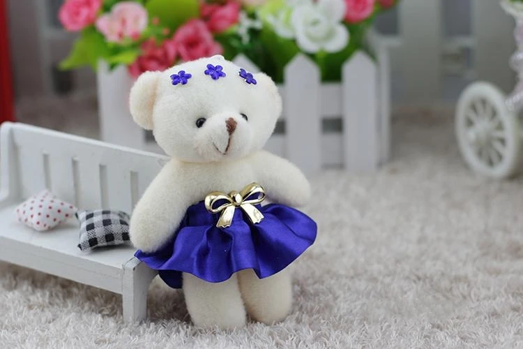 Мультяшный милый плюшевый мишка в сочетании с плюшевым медведем, игрушки для девочек, кукольные букеты, цветочный Мишка, мини рекламный подарок, мишка для рождественского подарка