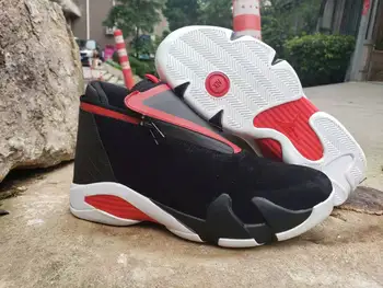 

Nike Air Jordan 14 Men Basketball Shoes Male Leisure Sports Shoes Outdoor Comfortable Low Sneakers Black With Zipper,Size 40-47