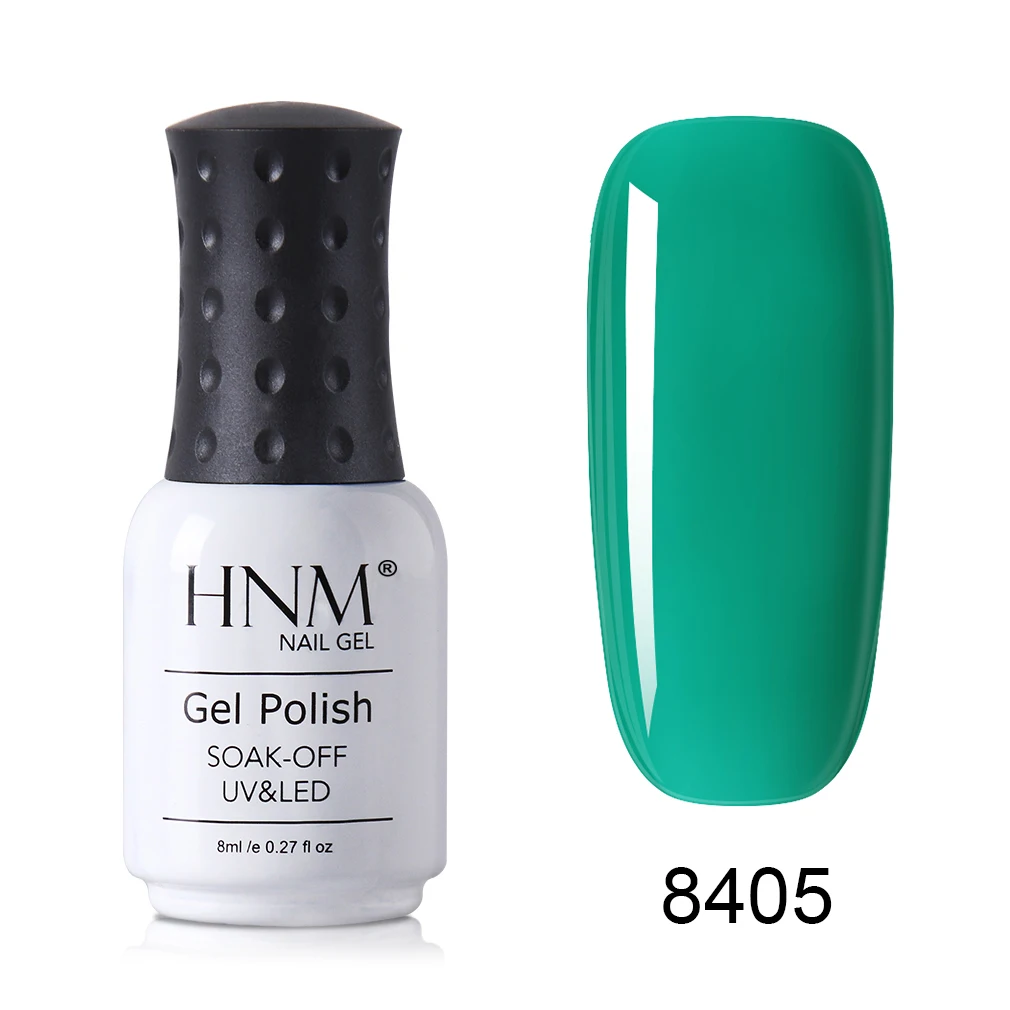 HNM новейший 8 мл Бирюзовый Гель-лак для ногтей Narl Art УФ-светодиодный Гибридный лак с эффектом замачивания, Полуперманентная краска, лаковая эмаль - Цвет: 8405