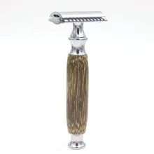 VIGSHAVING Open Comb Head Men Double Edge Safety Baber Men Bamboo Safety Razor