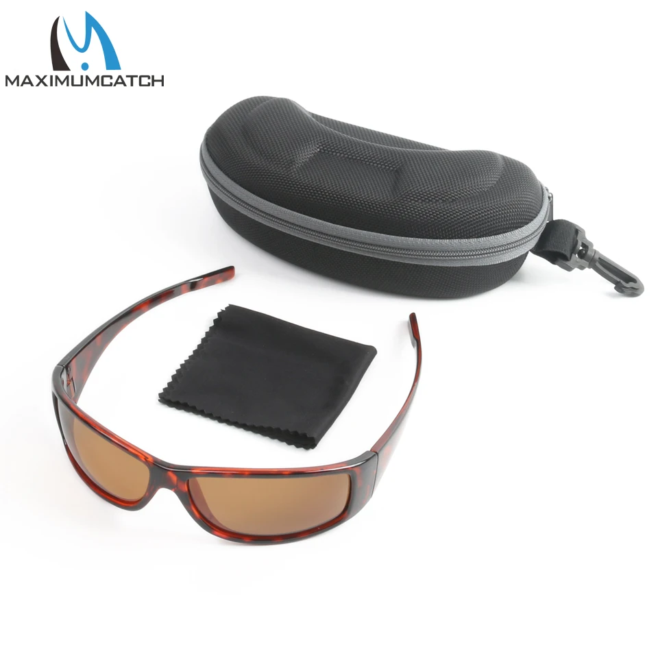 Солнцезащитные очки для рыбалки Maximumcatch с поляризационными линзами коричневые