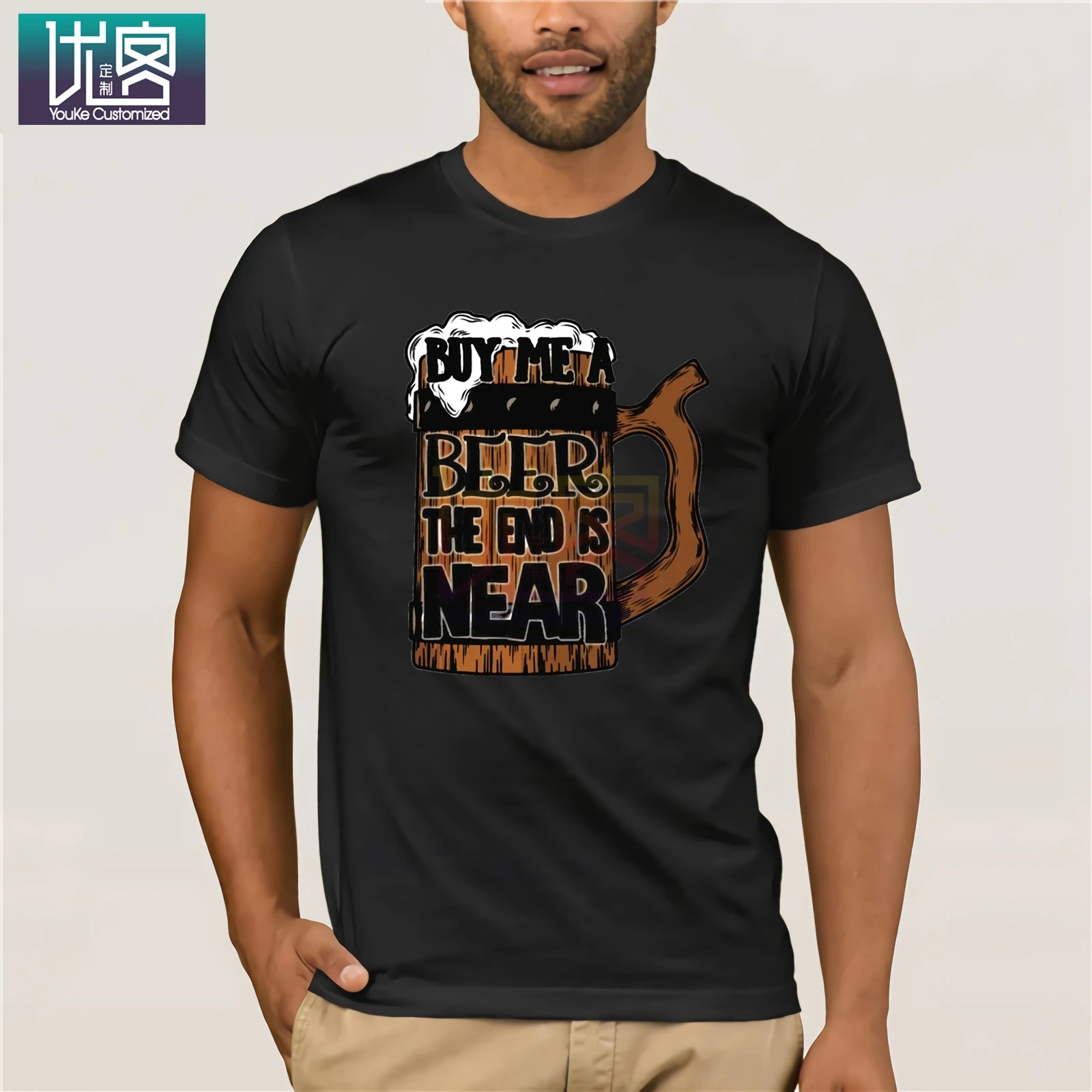 Buy Me A Beer The End Is Next футболка мужские повседневные футболки маски слова хип-хоп топы