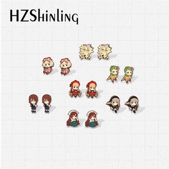 

New Rozen Maiden Anime Shinku Suiseiseki Souseiseki Suigintou Kirakisho Characters Epoxy Resin Acrylic Stud Earrings