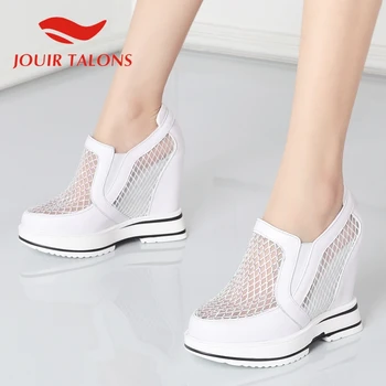 

JOUIR TALONS Droship Genuine Leather Women Sandals Increased Internal Round Toe Platform Pumps Summer Casual Woman Shoes