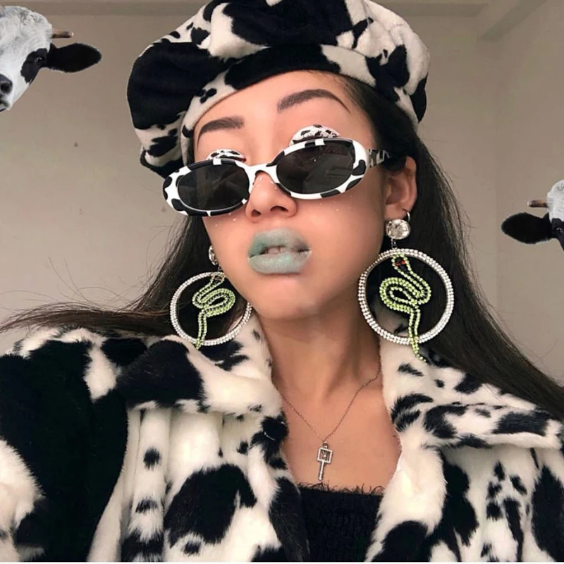 

Unisex Small Spots Eyewear Frame Sunglasses Vintage Retro Irregular Shape Sun Glasses Magnificent Sunglasses Popular Spectacle