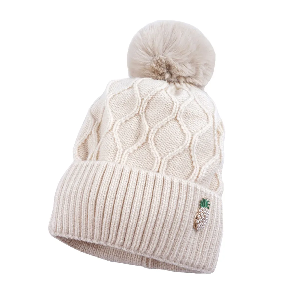 Fashion winter hats for women Curling Baseball Cap comfortable Hat Winter Warm Knitted Ball Cap czapka zimowa#pingyou