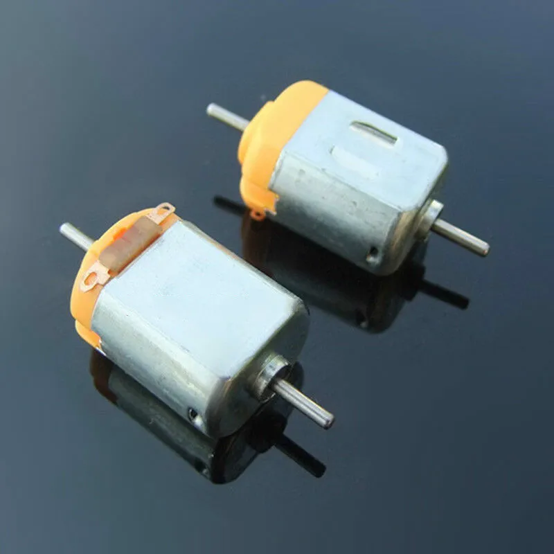 Мини электрический 130 двигатель с двойным валом DC1.5V 6V 3V 3 7 V 11000 об/мин высокого