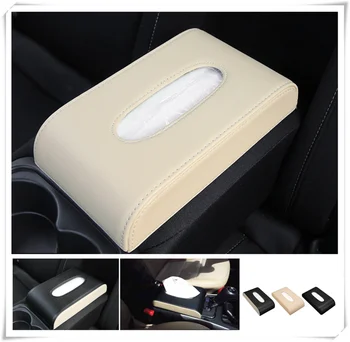 

Universal Car leather tissue box multi-function drawer accessories for mitsubishi tntin 1996 2007 peuGEOT 206 1998 2000