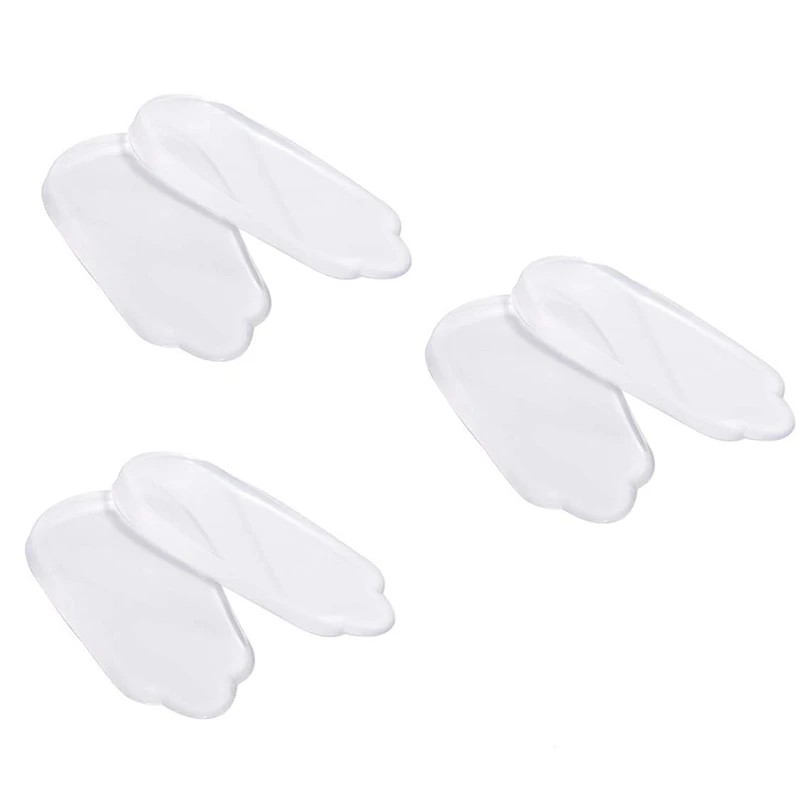 

ABDB-Inside and Outside Heel Wedge-Shaped Silicone Insoles, Gel-Adhesive Shoe Inserts to Adapt to Foot Alignment, Knob-Type Knee