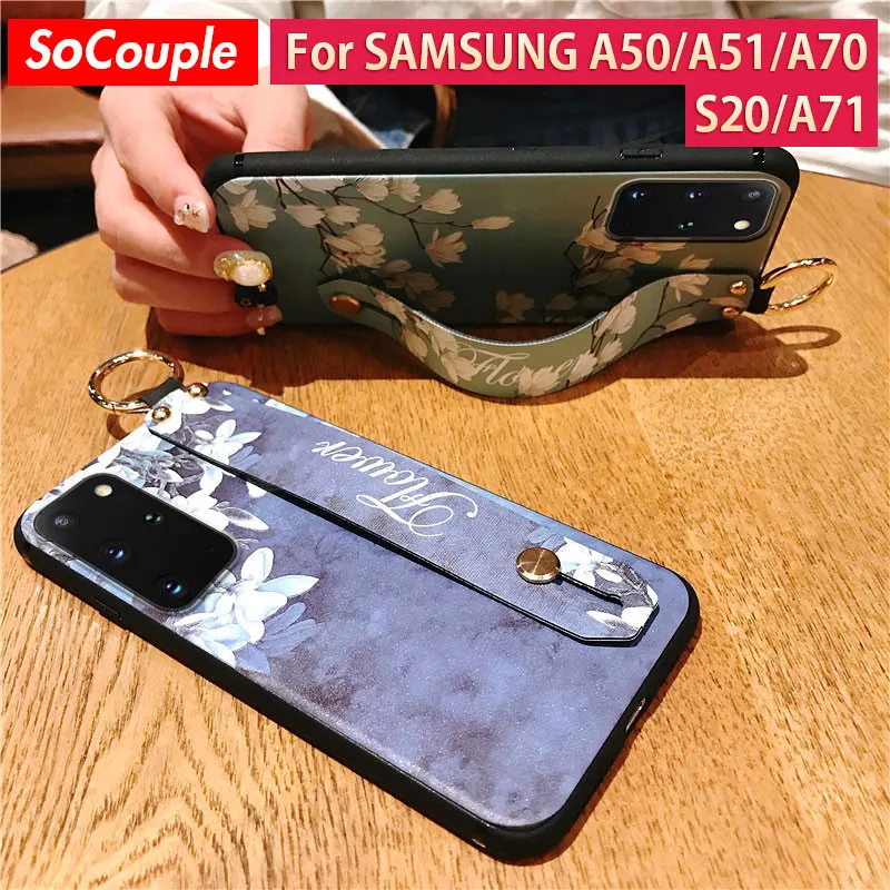 Чехол SoCouple для Samsung Galaxy A50 A51 A71 A70 30s 20 21s 10 S9 S8 S10 Note S20 FE Ultra plus чехол держатель