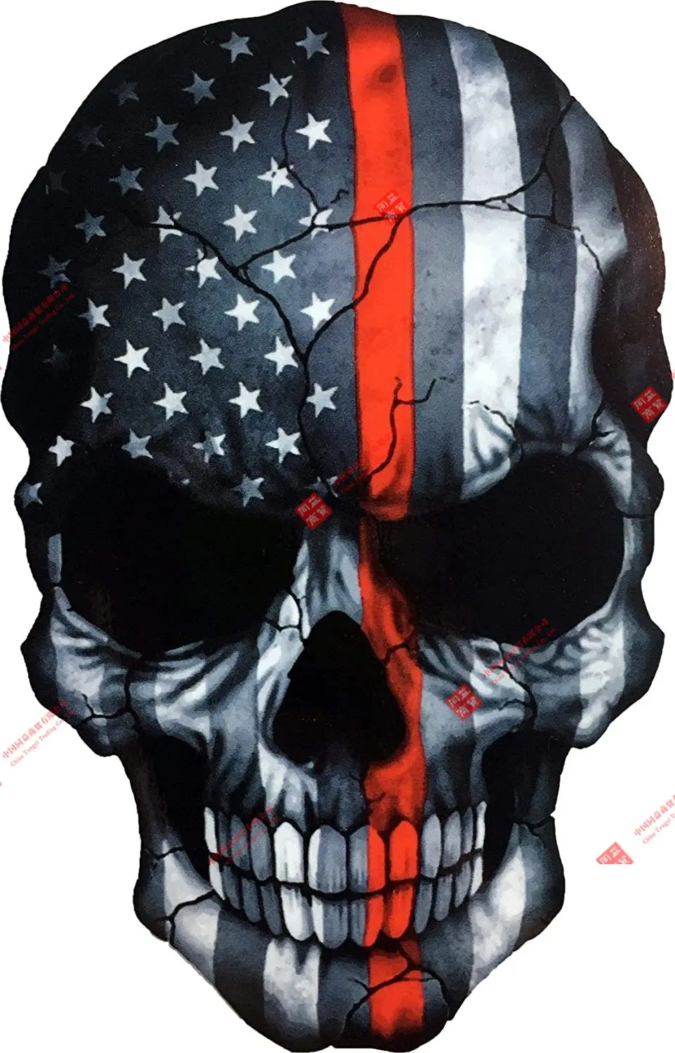 Personalitycar Sticker Devil Ghost Monster Zombie American Flag Military Soldier Metal Heavy Decal Laptop  Motorcycle Helmet