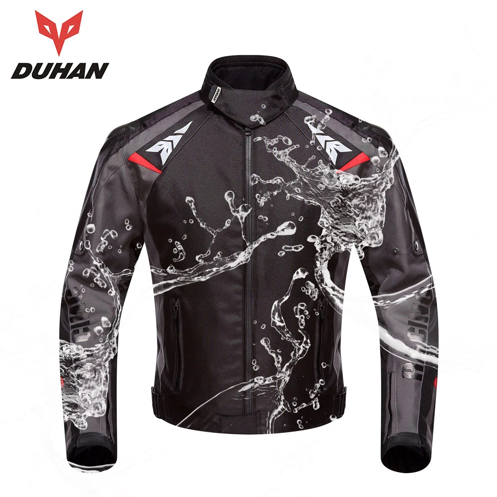 

DUHAN Motorcycle Men Waterproof Jackets Racing motorbike Protective Motocross Riding Jacket Professional Protector clothes ce