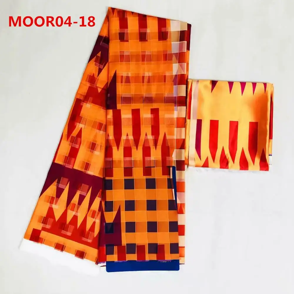 Новое поступление Мода Высокое качество 4 ярдов органза ткань с 2 ярдов шелк с рисунком красочные ткани