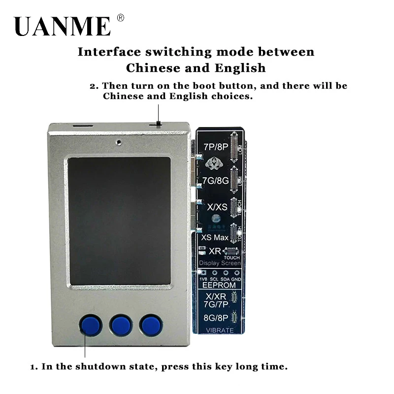 UANME LCD Photoreceptor ремонтный программист для Iphone 7G/7 P/8G/8 P/X APR8 виброкод чтение запись