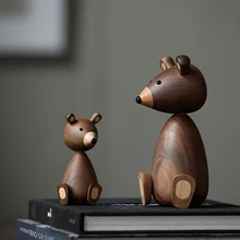Русский маленький медведь, деревянные украшения для декора, белка для мебели, деревянные изделия,, маленькие подарки, деревянный медведь, игрушка, украшение для дома