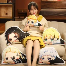 

Anime Tokyo Revengers Plush Toys Cosplay Draken Baji Takashi Chifuyu Takemichi Kawaii Pendant Props Soft Pillow Gifts Collection