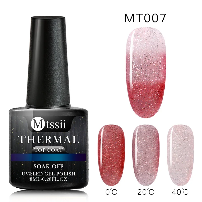 Mtssii 3 этапа Температура изменения Цвет Гель-лак для ногтей, Термальность лак для ногтей био-Гели Soak Off UV лампа длительного действия хамелеон лак для ногтей Лаки - Цвет: TS03338
