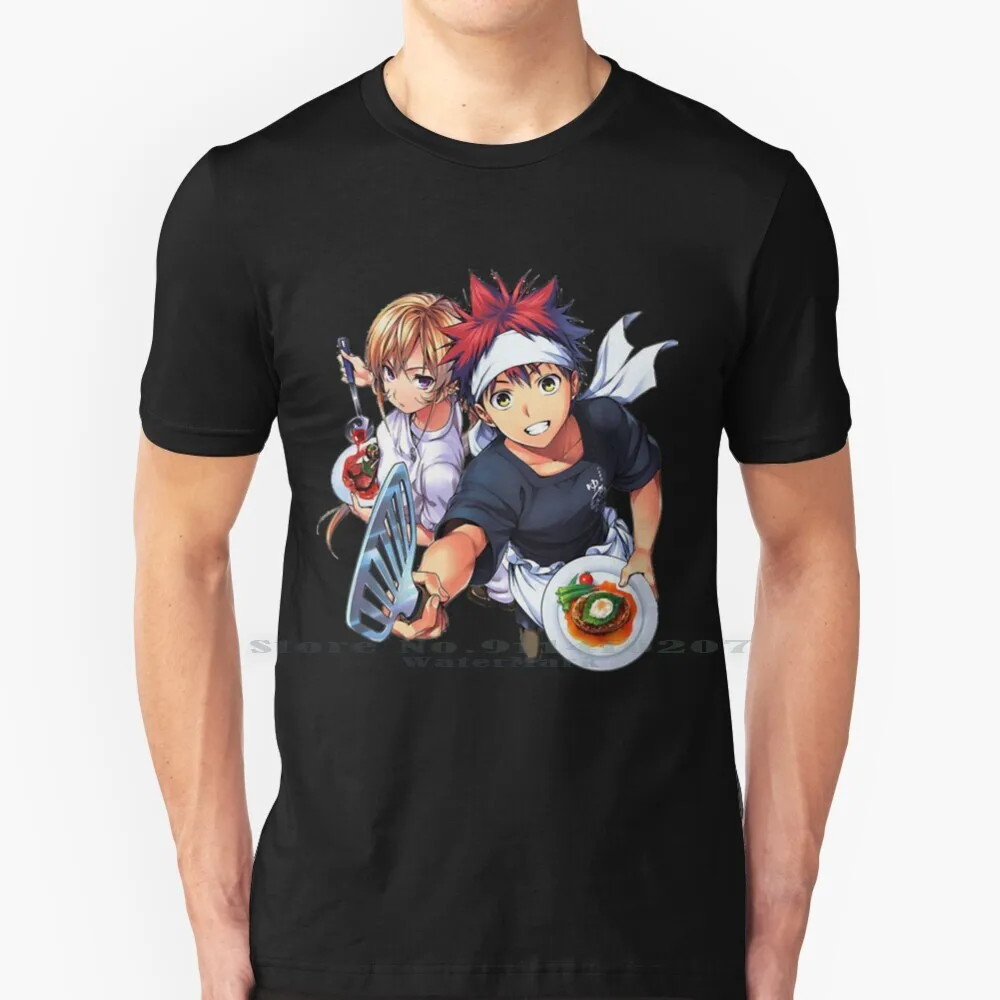 Dai Mangiare! Maglietta 100% Puro Cotone Shokugeki No Soma Anime Food Wars Manga Shokugeki Food Wars Shokugeki No Soma