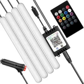 

1 Set Portable Colorful Durable Decorative Sound Controlled LED Lamp Strip Light Atmosphere Lamp for Van Jeep Car