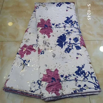 

African Lace Fabric Embroidered Nigerian Organza Guipure Lace for Wedding High Quality French Tulle Lace Fabric