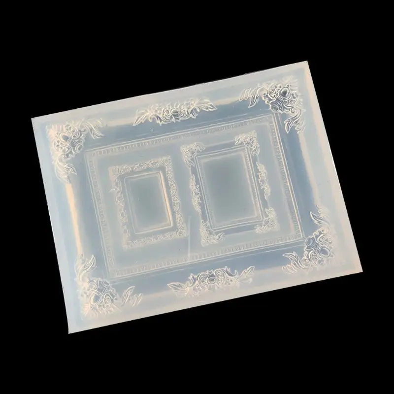 DIY Смола фоторамка прессформы смолы литья силиконовые формы ювелирных изделий Инструменты