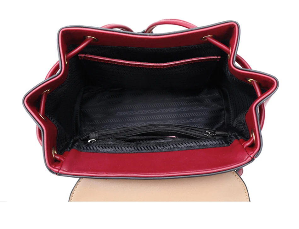 REALER женский рюкзак маленькие кожаные школьные рюкзаки для девочек Школьный рюкзак для подростков девочек панельная сумка на плечо