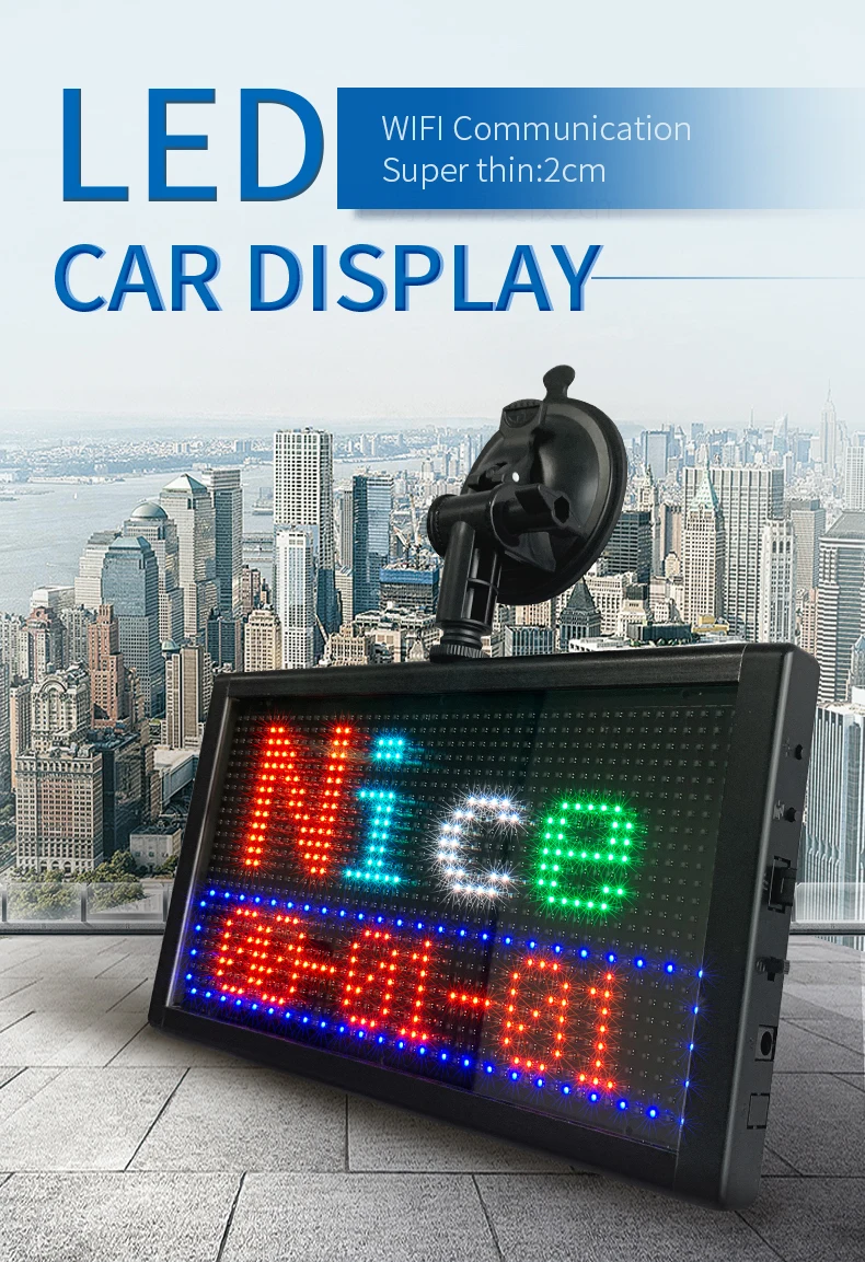 P5 RGB WIFI APP control Car LED Sign Display Board programming led display  scrolling message led panel for car advertising AliExpress
