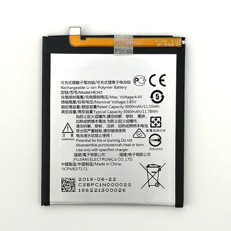 

NEW Original 2900mAh HE342 Battery For NOKIA HE342 FOR nokia x6 High Quality Battery + Tracking Number